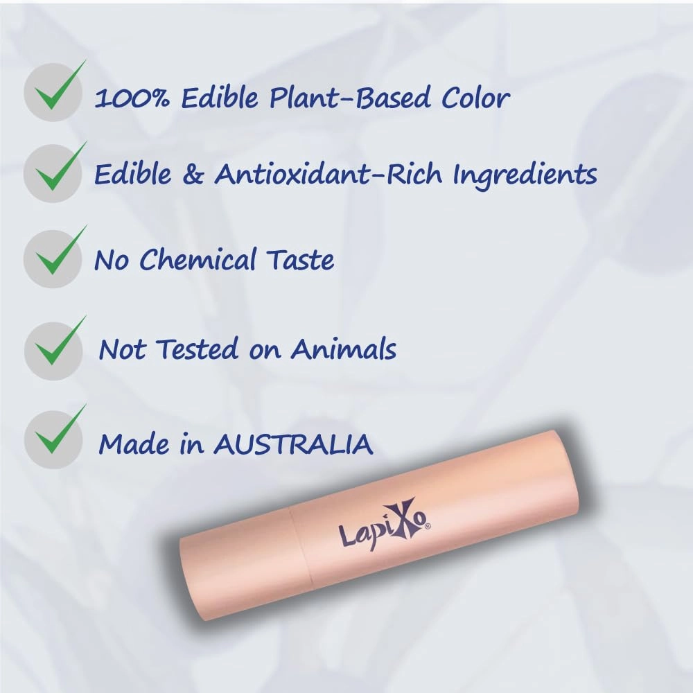 100% Plant-based Color Lip Tint, Unique Formula, Natural   Moisturizing | 2-in-1 | Non-Toxic, All Food Ingredients, Antioxidant-rich, Natural Matte Sheer, Buildable, 4.4g/0.15oz (Grape color)