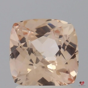 1.75cts Square Cushion Medium Sorbet Peach Champagne Blush Sapphire