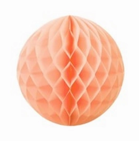 20CM Honeycomb Ball Peach PK1