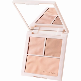 3 Colors Blush Palette For Cheek Makeup, Matte Blush Powder Blendable Face Blush, 12H Longlasting, Lightweight, Smooth Pink, Sunset Orange, 0.37Oz