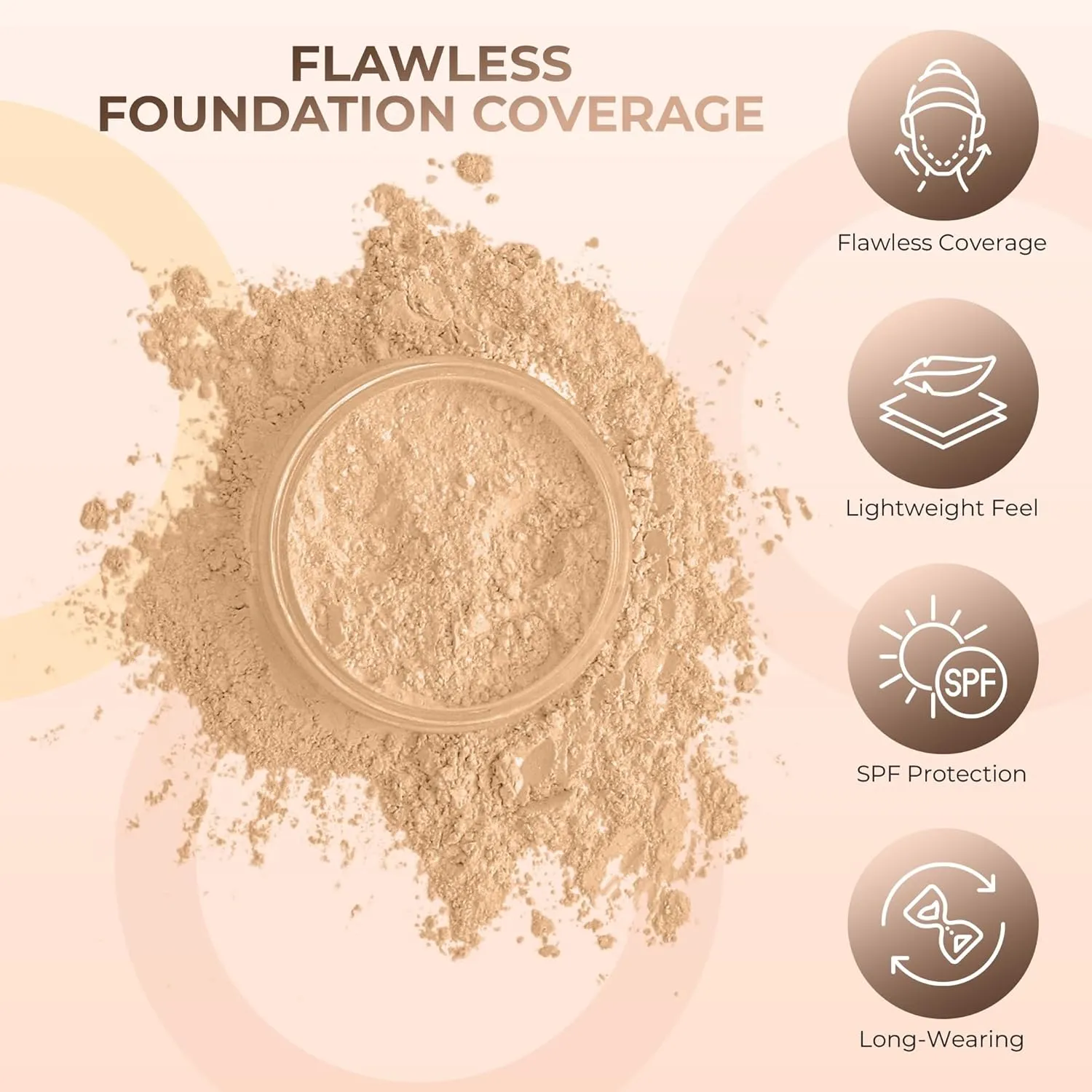 $40 SPECIAL (WARM & BEIGE) Full Size Mineral Makeup Kit Foundation Concealer Bare Face Matte Set
