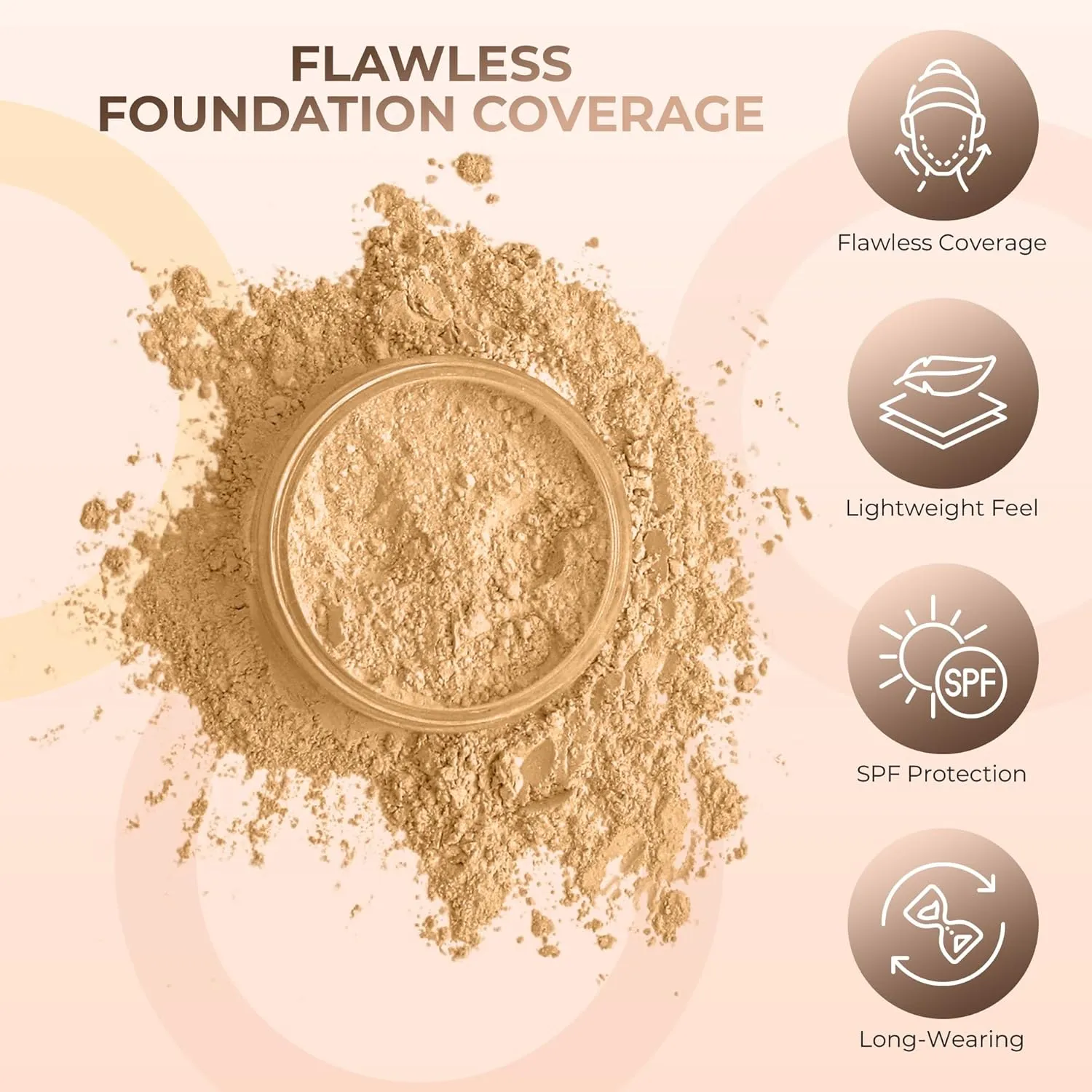 $40 SPECIAL (WARM & BEIGE) Full Size Mineral Makeup Kit Foundation Concealer Bare Face Matte Set