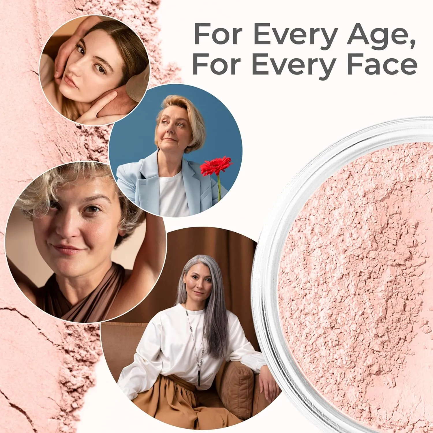 $40 SPECIAL (WARM & BEIGE) Full Size Mineral Makeup Kit Foundation Concealer Bare Face Matte Set