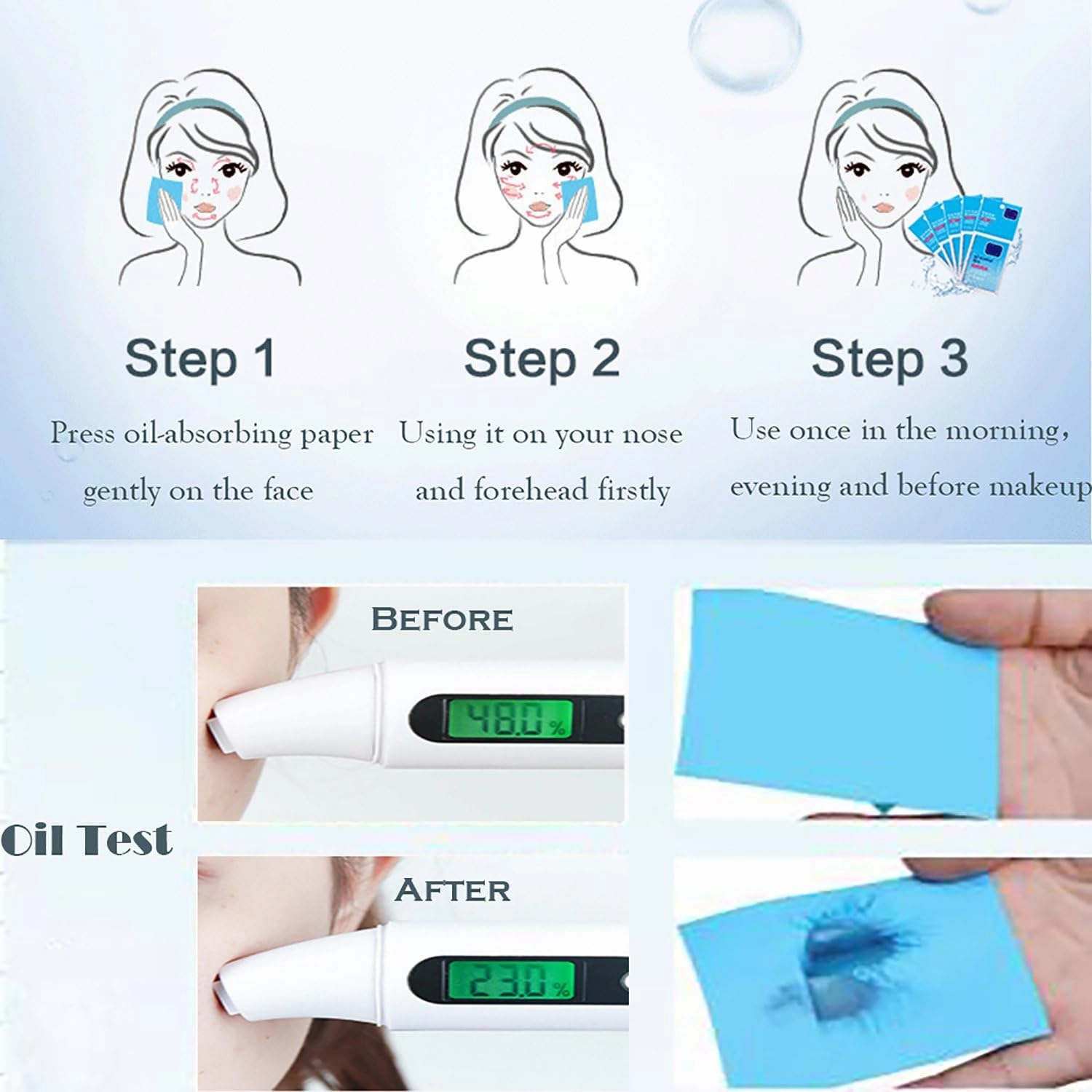 7 Packs Oil Blotting Papers for Face (420 Sheets) - Oil Absorbing Blotting Sheets for Oily Skin, Makeup-Friendly & Portable Oil Wipes