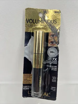 980 Black Loreal Voluminous Noir Balm Volumizing Vegan Mascara #0.26 Fl. Oz.