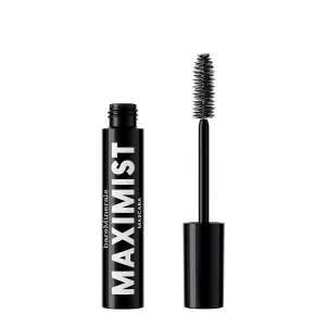bareMinerals Maximist Phyto-Fiber Volumizing Black Mascara for Visibly Thicker Lashes, All-Day Wear, Waterproof Mascara Black, Vegan