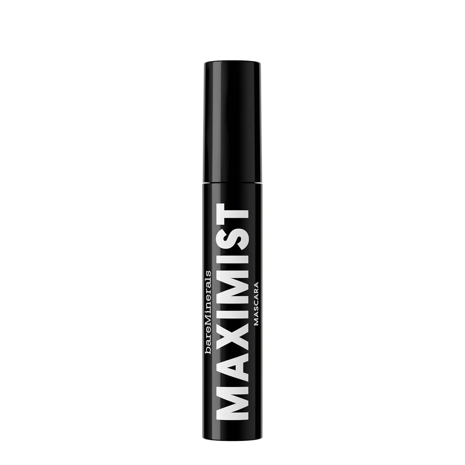 bareMinerals Maximist Phyto-Fiber Volumizing Black Mascara for Visibly Thicker Lashes, All-Day Wear, Waterproof Mascara Black, Vegan