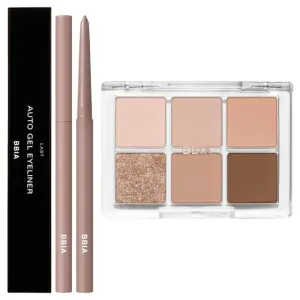 BBIA Last Auto Gel Eyeliner (14 ALMOND BEIGE)   Ready To Wear Eye Palette (02 MOOD BLUSH) Bundle Set