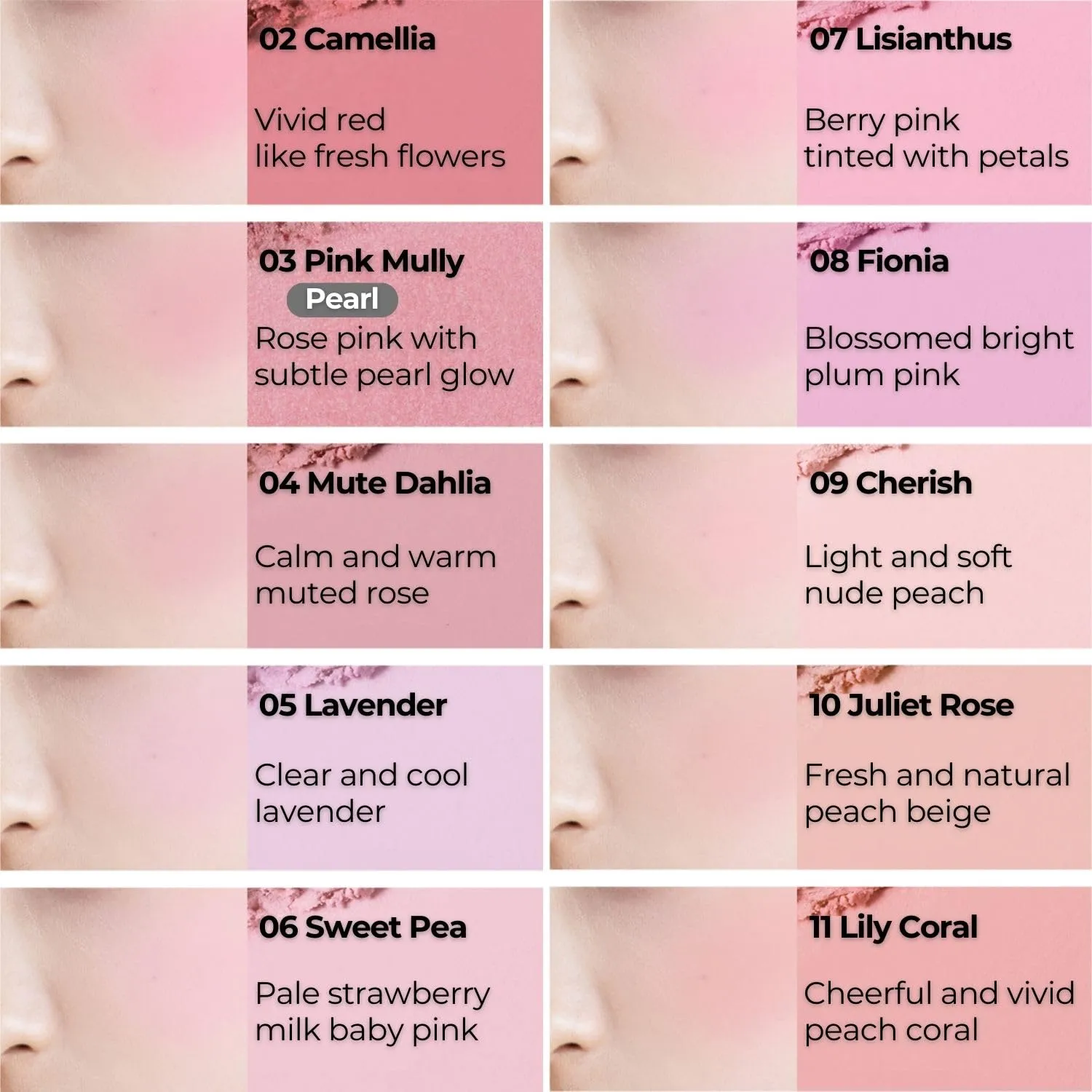 BBIA Last Blush NEW 15 Colors - Cheek Blush Shaping Shading Contour & Highlight Long-Lasting Matte Finish Natural Shades Buildable & Blendable Daily Korean Face Makeup (05 LAVENDER, Pack of 1)