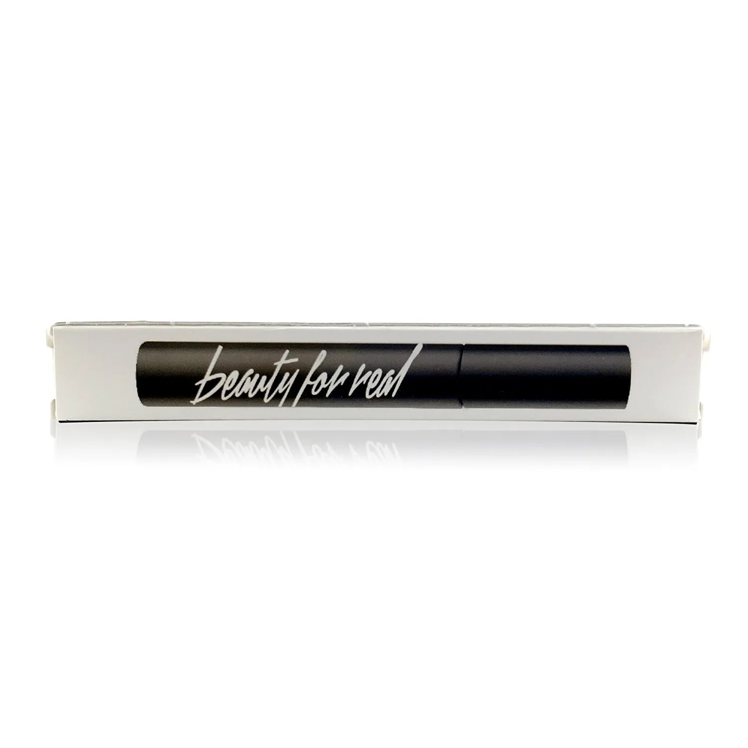 Beauty for Real Hi-Def Mascara, Just Black - Defining & Volumizing Lash Definer, Curls Lashes - Humidity & Smudge Proof - Micro Brush Ensures Versatile Application - 0.31 fl oz