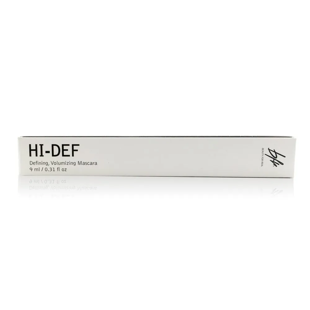 Beauty for Real Hi-Def Mascara, Just Black - Defining & Volumizing Lash Definer, Curls Lashes - Humidity & Smudge Proof - Micro Brush Ensures Versatile Application - 0.31 fl oz
