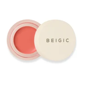 BEIGIC Flush Lip & Cheek Balm 01 Tulle - Vegan Buildable, Multiuse, Travel Sized Blush & Lip Color (0.14 fl.oz) - Peach Coral