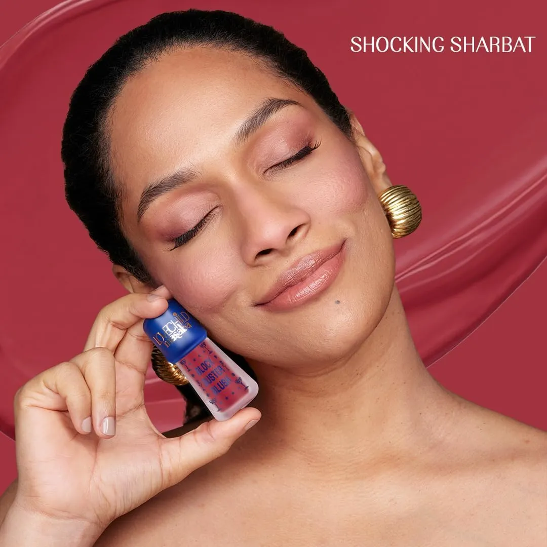 BEMT Block Buster Blush Creme - Natural Dewy Matte Finish, Buildable & Long-Lasting Formula, Blendable (Deep Pink) 5.5ml