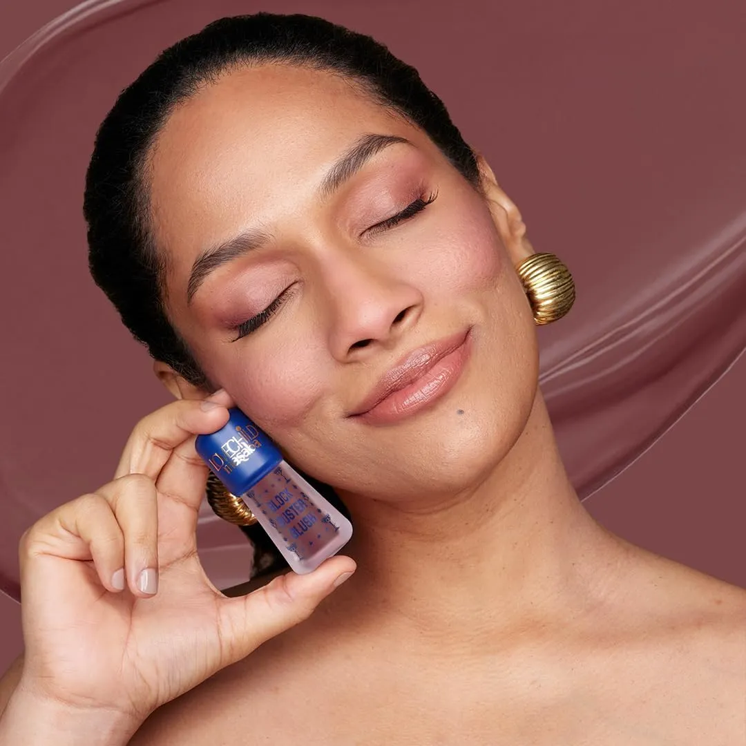 Block Buster Blush Creme - Natural Dewy Matte Finish, Buildable & Long-Lasting Formula, Blendable 5.5ml (Mauve)