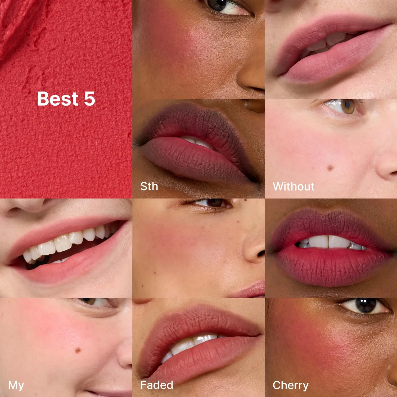 Blurry Pudding Pot | Airbrushed Blush & Lip, Buildable Pigment, Long-lasting, Lightweight, Easy to Blend, Natural Soft Matte Finish - Faded (Dusty Rose) | 0.17 oz