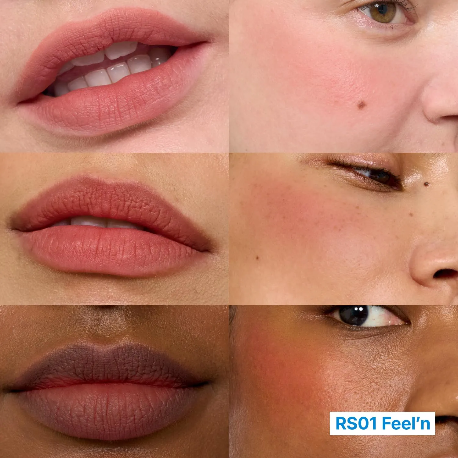 Blurry Pudding Pot | Airbrushed Blush & Lip, Buildable Pigment, Long-lasting, Lightweight, Easy to Blend, Natural Soft Matte Finish - Feel’n (Rose Beige) | 0.17 oz
