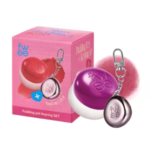 Blurry Pudding Pot   Keychain SET | Airbrushed Blush & Lip, Buildable Pigment, Long-lasting, Lightweight, Easy to Blend, Natural Soft Matte Finish Makeup – Baddie (Mauve Berry) | 0.17 oz