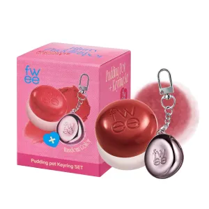 Blurry Pudding Pot   Keychain SET | Airbrushed Blush & Lip, Buildable Pigment, Long-lasting, Lightweight, Easy to Blend, Natural Soft Matte Finish Makeup – Film (Rosy Mauve) | 0.17 oz