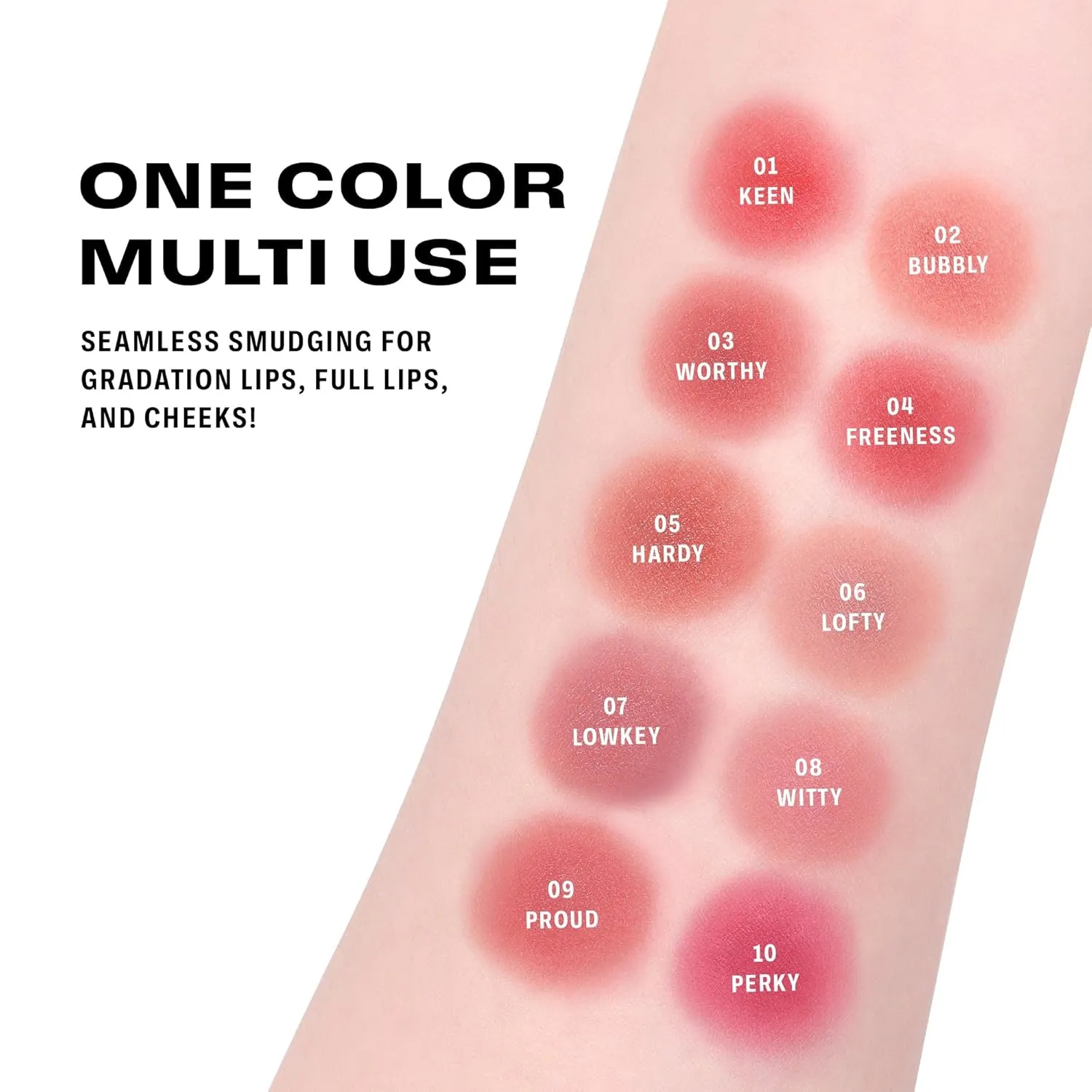 BRAYE LIPSLEEK BLUR | Blush for Cheeks & Lips, Korean Makeup Blush, Cool Lip and Cheek Balm, Vegan Cream, Lightweight w/Blendable & Buildable Makeup, Natural Look 03 WORTHY 0.08oz