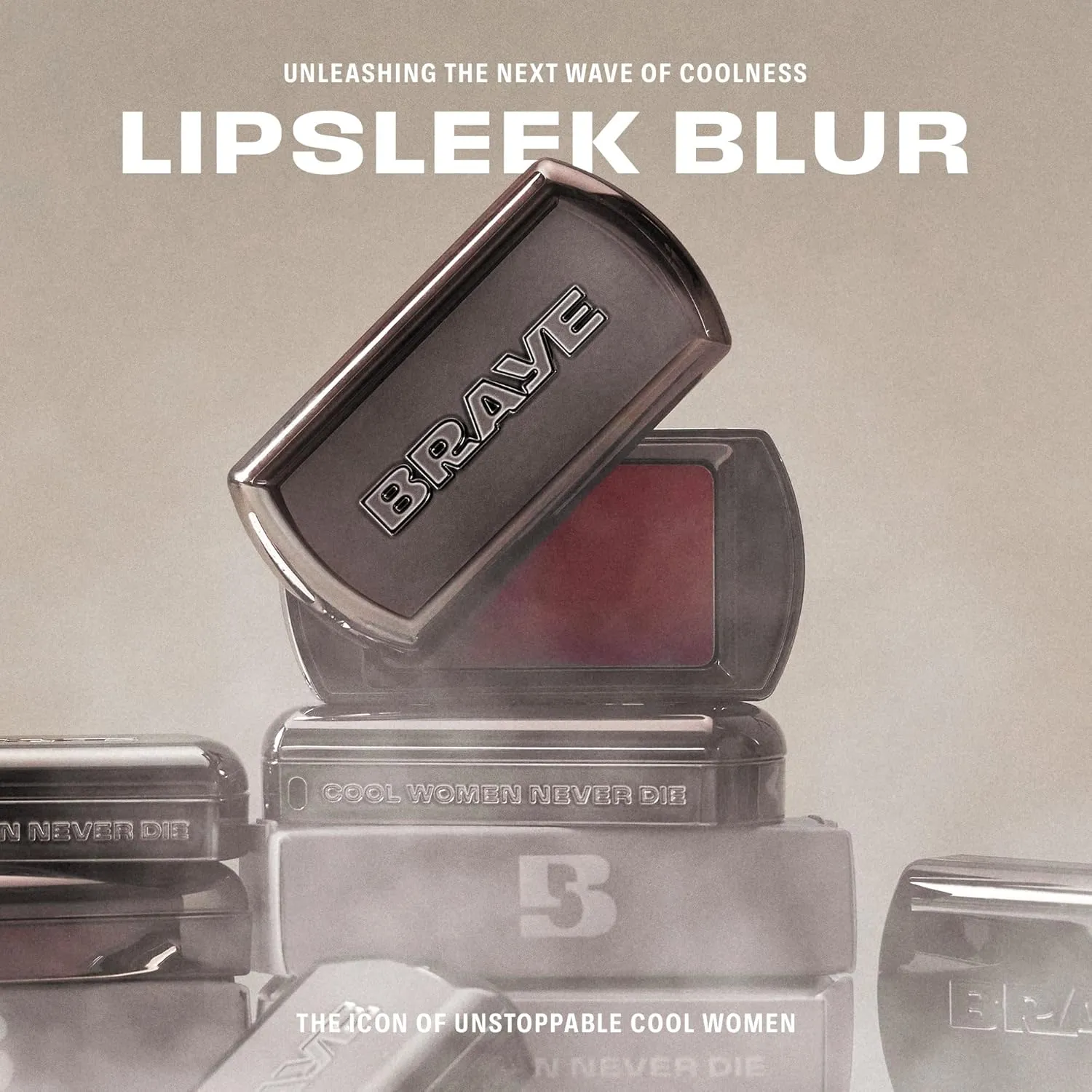 BRAYE LIPSLEEK BLUR | Blush for Cheeks & Lips, Korean Makeup Blush, Cool Lip and Cheek Balm, Vegan Cream, Lightweight w/Blendable & Buildable Makeup, Natural Look 03 WORTHY 0.08oz
