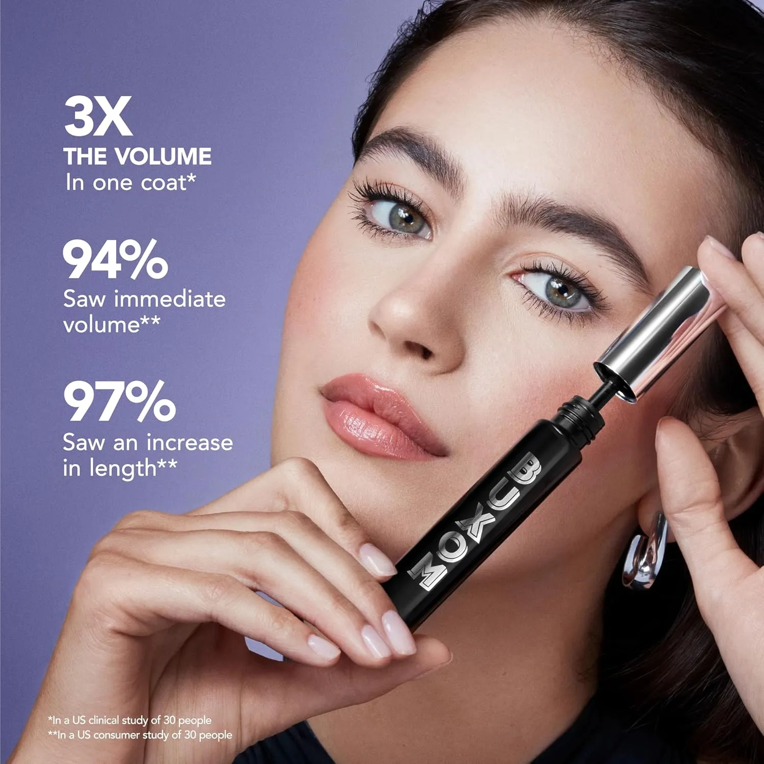 BUXOM Lash Volumizing Mascara for up to 3X More Volume, Voluminous & Lengthening Mascara for Lash Lift, Cruelty-Free, Black