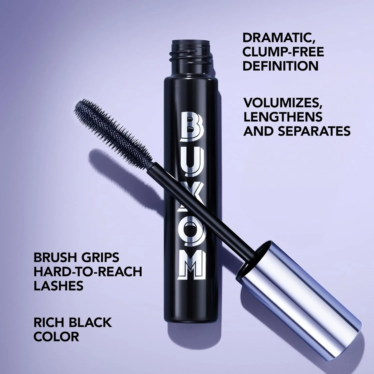BUXOM Lash Volumizing Mascara for up to 3X More Volume, Voluminous & Lengthening Mascara for Lash Lift, Cruelty-Free, Black