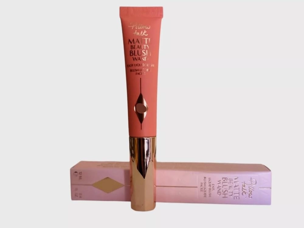 CHARLOTTE'S MATTE BEAUTY BLUSH WAND PILLOW TALK PEACH POP
