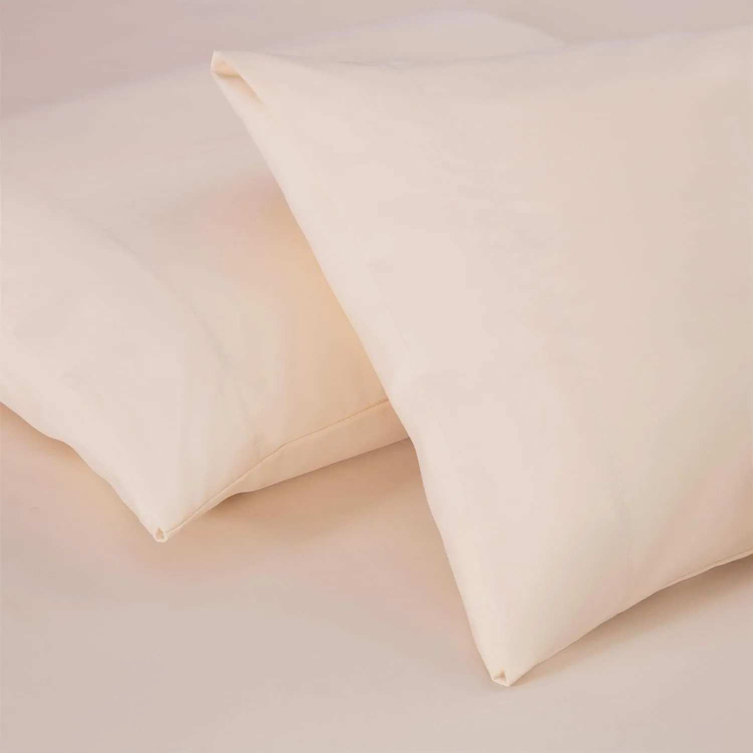 Chezmoi Collection 4-Piece Blush Pink Sheet Set King Size - 110GSM Peach Skin Brushed Microfiber Polyester 16" Deep Pocket Bed Sheets & Pillowcases