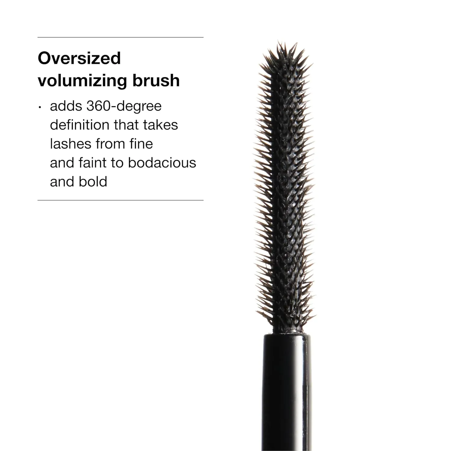 Clinique Chubby Lash Fattening Mascara | Volumizing, Lengthening   Safe For Sensitive Eyes, Jumbo Jet, 0.3 Fl Oz