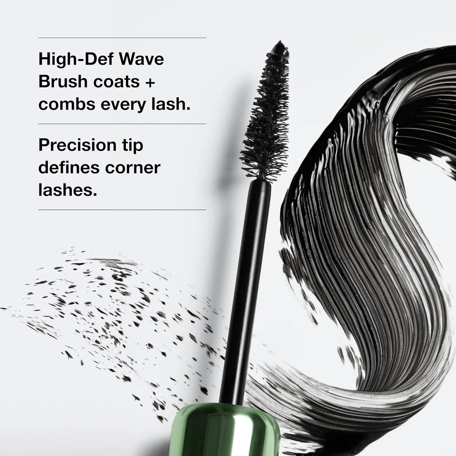 Clinique High Impact High-Fi Full Volume Water-Resistant Mascara | Volumizing, Non-Clumping, Smudge-Proof   Safe For Sensitive Eyes