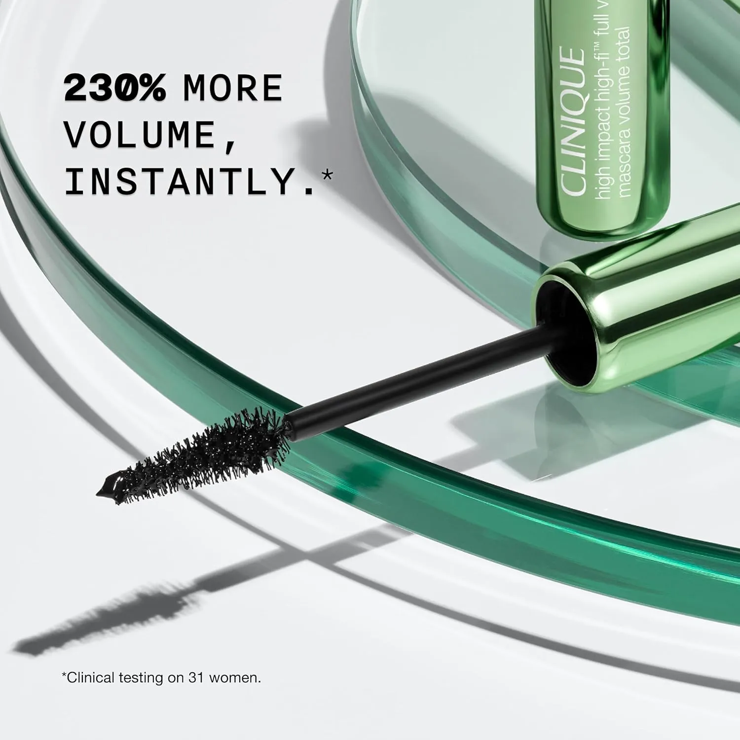 Clinique High Impact High-Fi Full Volume Water-Resistant Mascara | Volumizing, Non-Clumping, Smudge-Proof   Safe For Sensitive Eyes