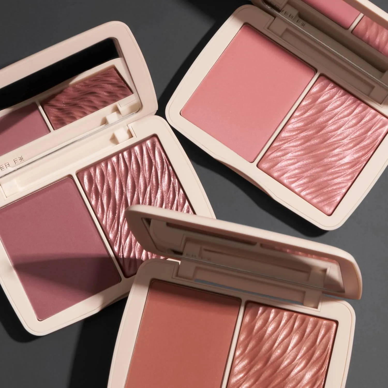 COVER FX Monochromatic Powder Blush Duo - Sweet Mulberry: Rich Berry - Matte   Shimmer Finish - Create Custom, High Impact Color