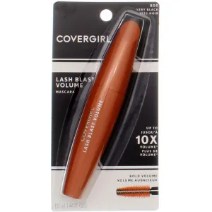 CoverGirl LashBlast Volume Mascara, Very Black [800], 0.44 oz (Pack of 4)