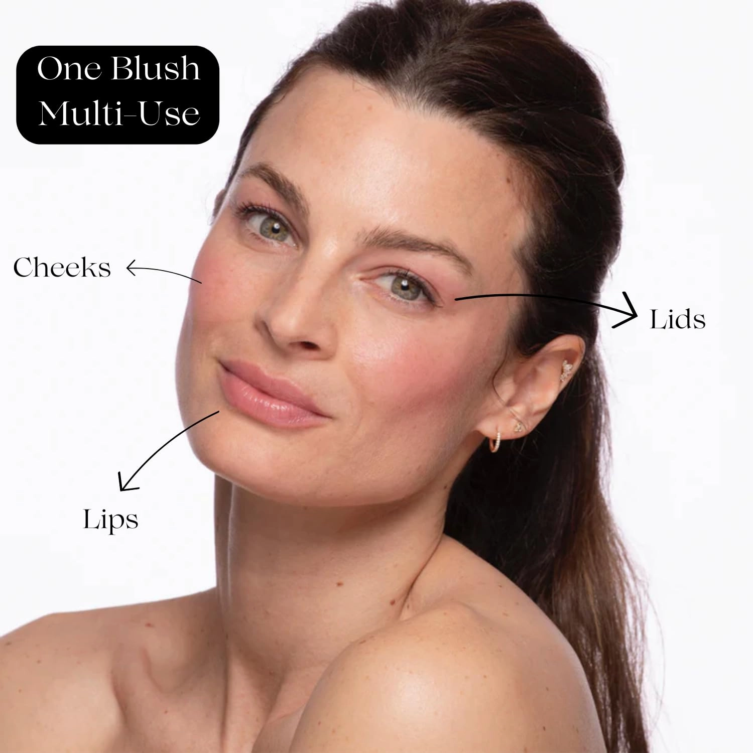 Epiclight Never Settle Radiant Cheek   Lip Blush - Cream Blush Multiuse 3 in 1 for Cheeks   Lips and Lids - Non-Toxic & Cruelty Free- Makeup   Skincare - Paraben & Sulfate-free (Whispering Peach)