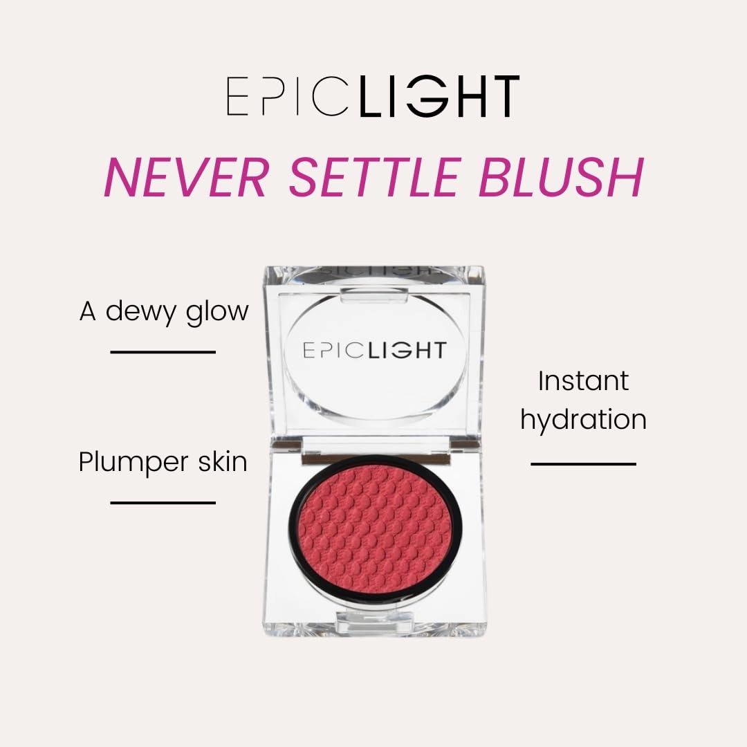 Epiclight Never Settle Radiant Cheek   Lip Blush - Cream Blush Multiuse 3 in 1 for Cheeks   Lips and Lids - Non-Toxic & Cruelty Free- Makeup   Skincare - Paraben & Sulfate-free (Whispering Peach)