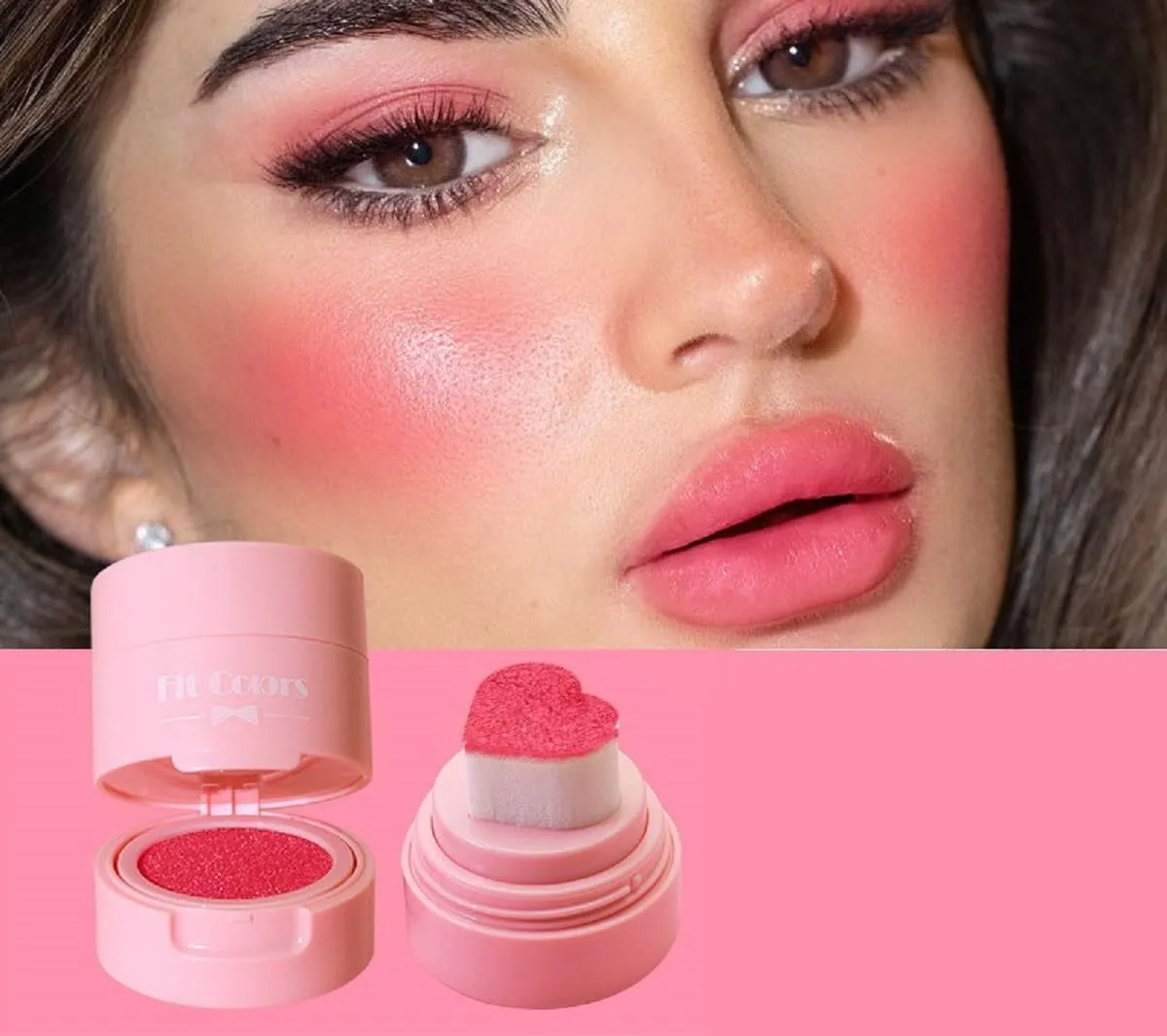 Fit Colors 6 Heart Cushion Seal Blush Velvet Moisturizing Blush Blush Blush (1)