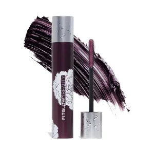 Fitglow Beauty Plum Lash Primer | Vegan Volumizing & Conditioning Eyelash Primer | Unique Purple Hue Blends Seamlessly | Natural Fuller Thicker Stronger Lashes | Clump-Free Mascara Base | 9g