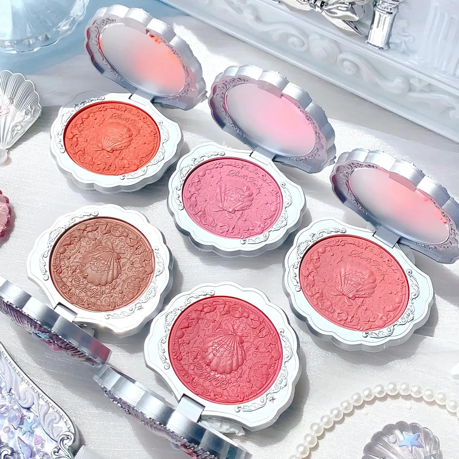 Flower Knows Shell's Jewel Collection Silk Satin Blush