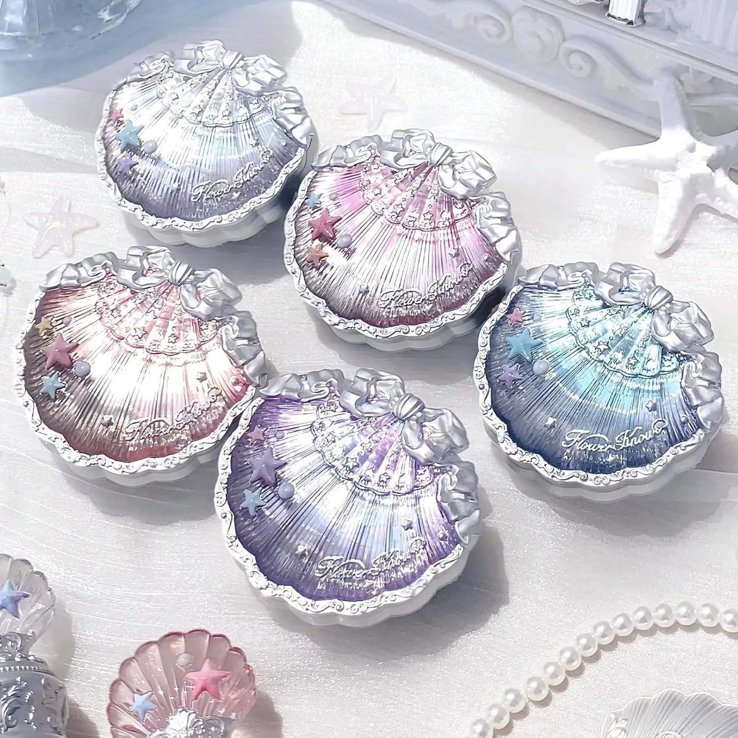 Flower Knows Shell's Jewel Collection Silk Satin Blush