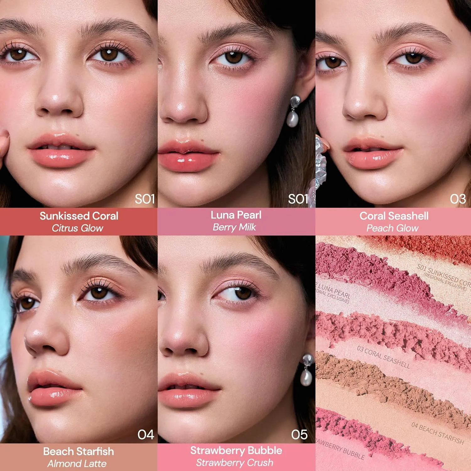 Flower Knows Shell's Jewel Collection Silk Satin Blush