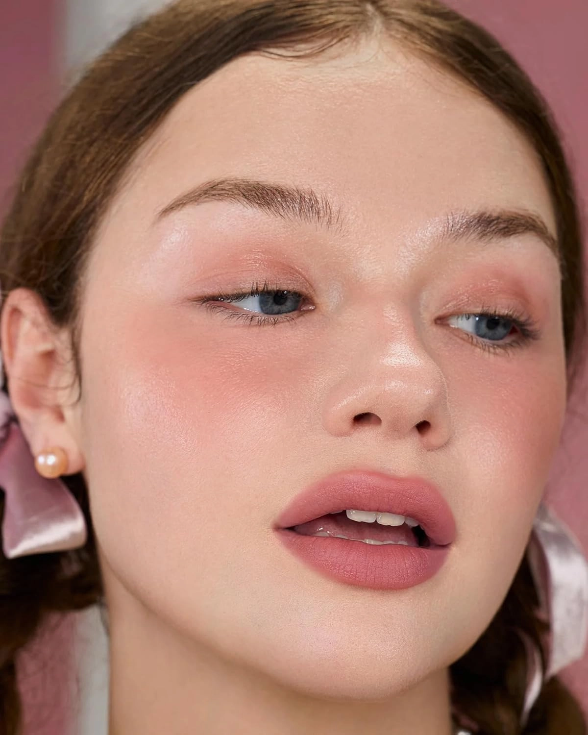 Flower Knows Strawberry Cupid Cake Lip Cream,Velvety-Smooth Matte Liquid Lipstick,Hydrating,Smudge-proof & Stain-Free Lip Stain (V04 Meredith,0.17 Fl Oz)