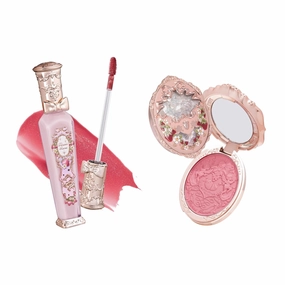 Flower Knows Violet Strawberry Rococo Glitter Lip Gloss G02 Strawberry Rococo Embossed Blush 05