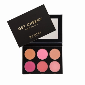 Get Cheeky Blush Palette (6 Well) - Matte and Shimmer Blushes for Every Skin Tone - Silky Smooth, Buildable Formula for Natural or Bold Looks - Face Makeup Beauty Blush Palette