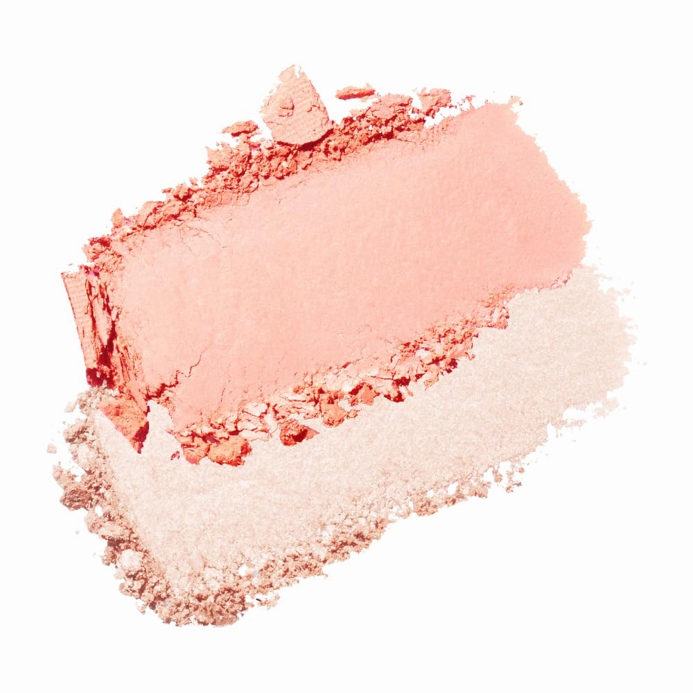 GLOW-C VOLUME CONTOUR Blendable blush palette, shimmering powder, built-in brush applicator [01 PEACH CORAL] 10g 0.35 Oz