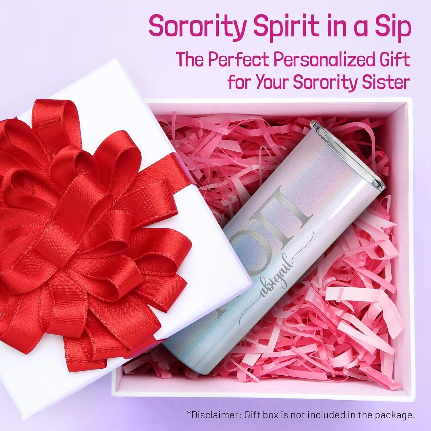 Go Greek Chic - Personalized Delta Zeta Sorority Skinny Tumbler - (Matte Blush), Custom Greek Life Drinkware, Laser Engraved Name and Insulated Tumbler with Lid & Straw, Keep Drinks Hot or Cold