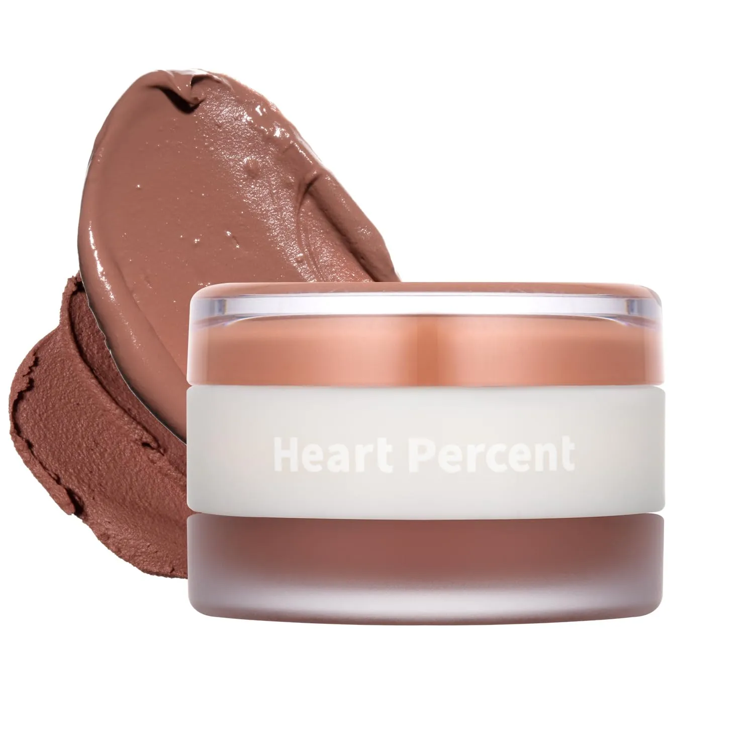 Heart Percent Dote On Mood Custom Lip & Cheek, Matte (Fog Pot)   Glow (Shine Balm) Dual Type Multi-use Blush & Lip Tint [#06. Bare Nude]