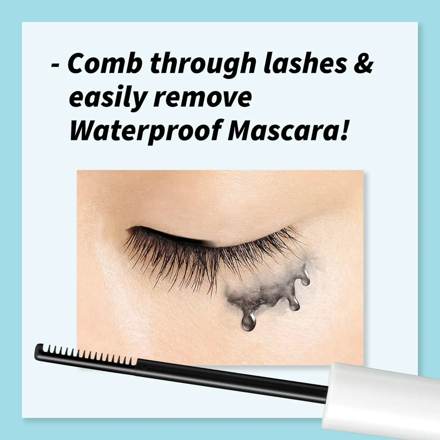 HEROINE MAKE by KISSME Mascara Duo Set | 2 Full-Size - Waterproof & Lengthening & Volume Fiber Tubing Mascara Brown   Gentle Eye Makeup Remover for Waterproof Mascara, Fast-Acting Cleanser