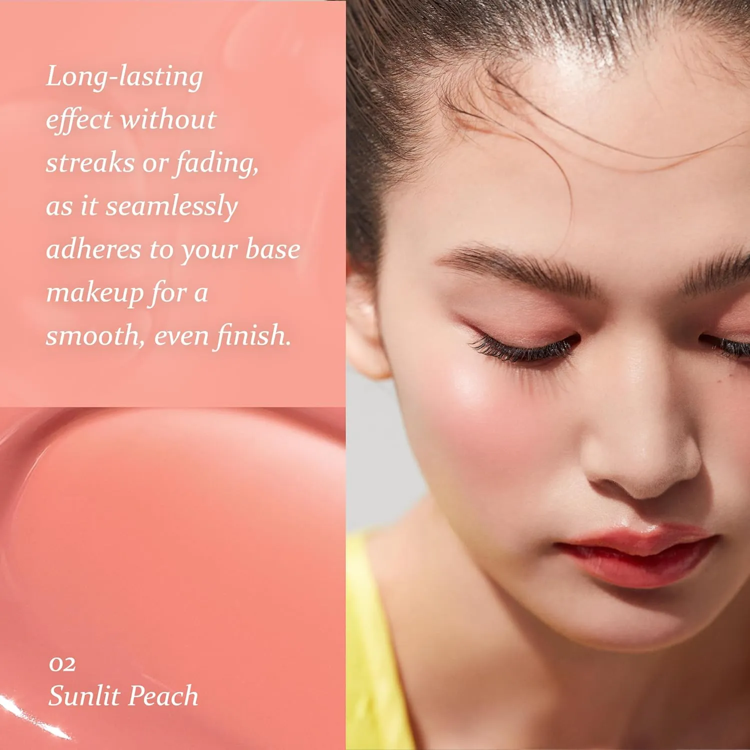 hince Dewy Liquid Cheek 6g Raw Glow Liquid Blush for Cheeks Vegan Dewy Cheek Tint Glass Skin Lightweight Liquid Blush Weightless Watercolor (SUNLIT PEACH, LC002), 0.2 Fl Oz (Pack of 1)