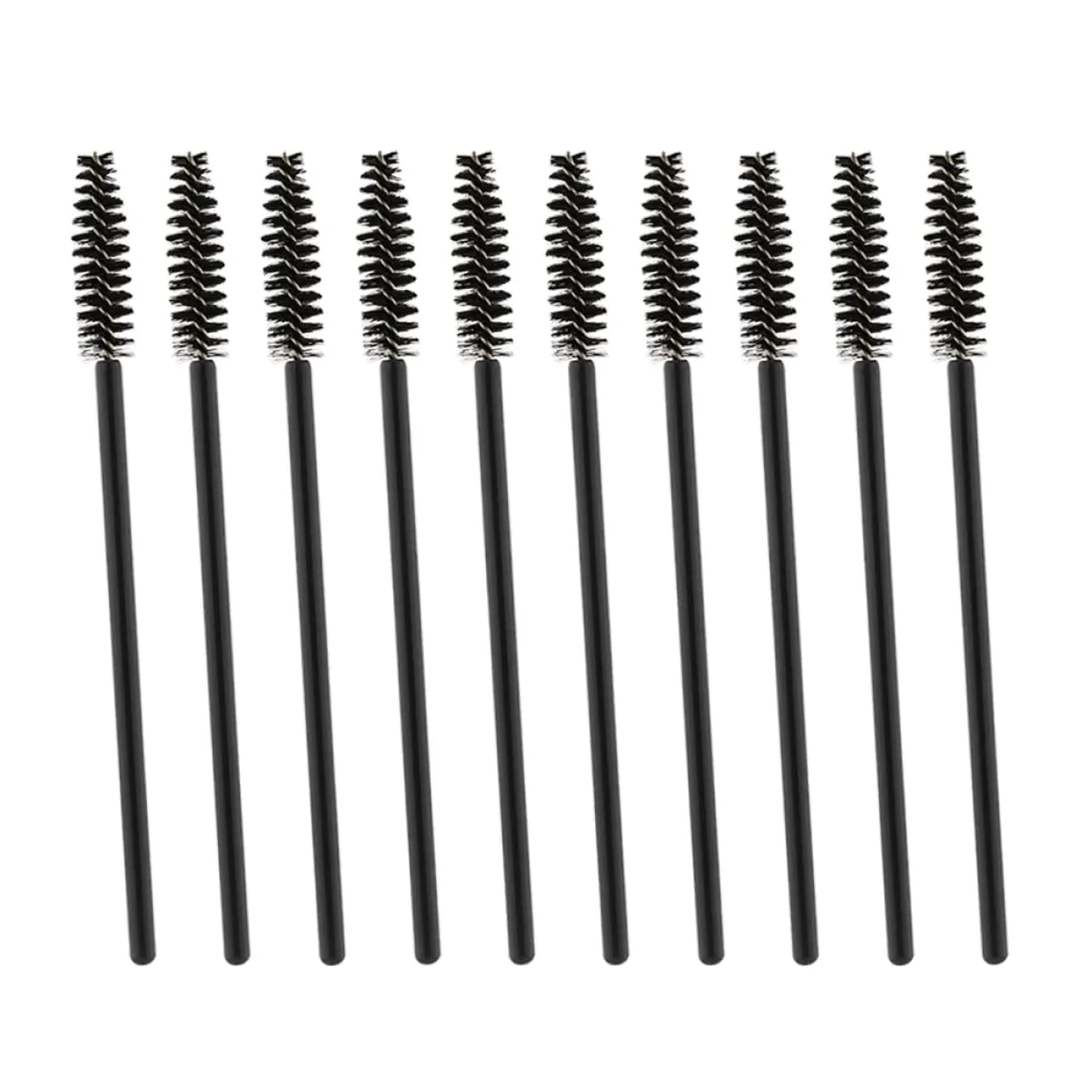 Housoutil 3sets Brow Spoolie Eyelash Applicator Set Lash Extension Brush Silicone Handle Dense Bristles Eyelash Makeup Mascara Wands Disposable for Quick Application 50pcs*3