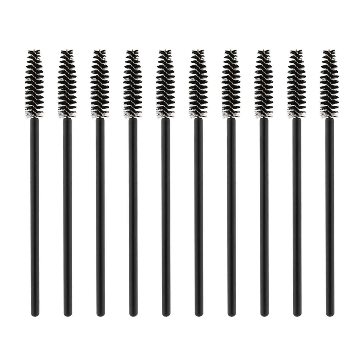 Housoutil 3sets Brow Spoolie Eyelash Applicator Set Lash Extension Brush Silicone Handle Dense Bristles Eyelash Makeup Mascara Wands Disposable for Quick Application 50pcs*3